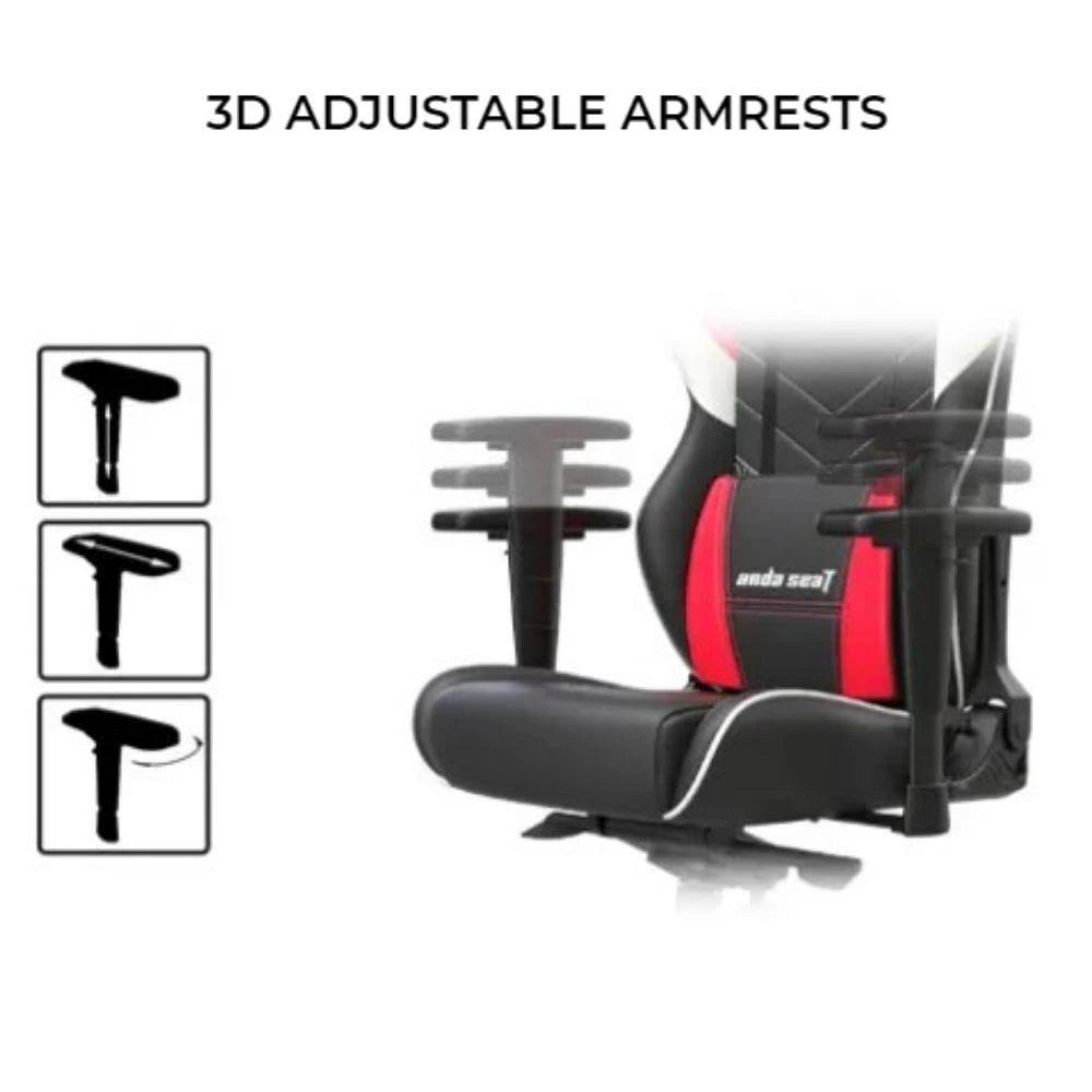 Black White Red Gaming Chair U5618