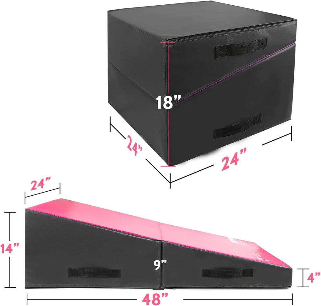Pink Purple Incline Tumbling Mat A456