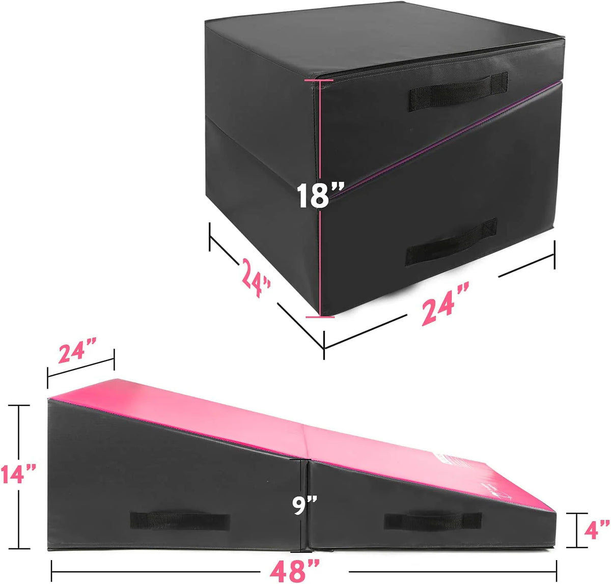 Pink Purple Incline Tumbling Mat A456