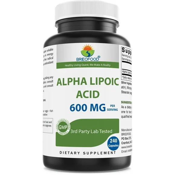 Alpha Lipoic Acid 600mg 240 Capsules D4196