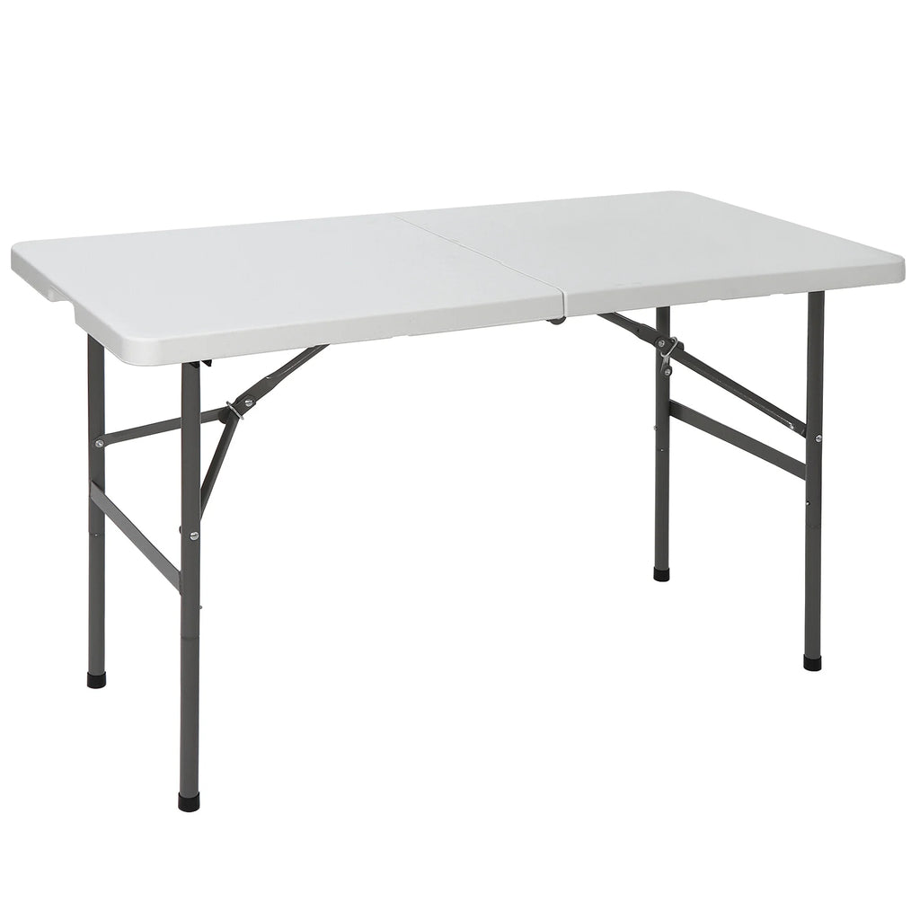 4FT White Plastic Folding Table J517832