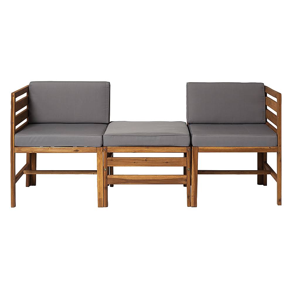 3-Piece Acacia Wood Patio Sectional J176