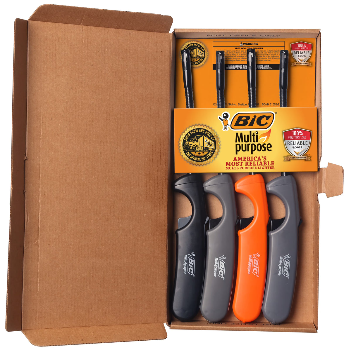 4 Count Multi Purpose Lighter with Long Flex Wand Q95675