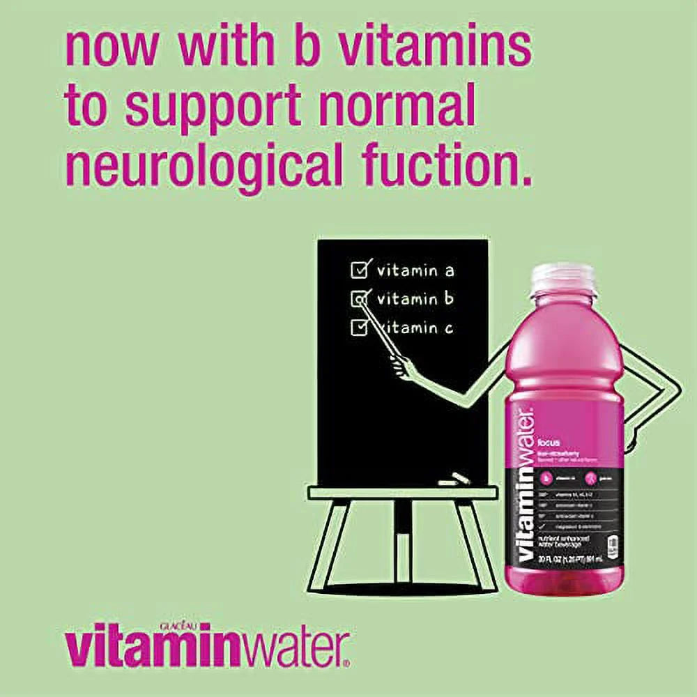Kiwi-Strawberry Electrolyte Enhanced Bottled Water with Vitamin B5, B6, B12, 20 fl oz, 12 Pack D715