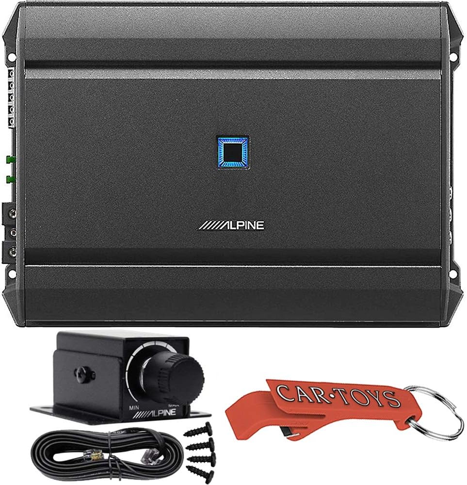 Five Channel Car Digital Amplifier and Remote Controller Bundle C7936