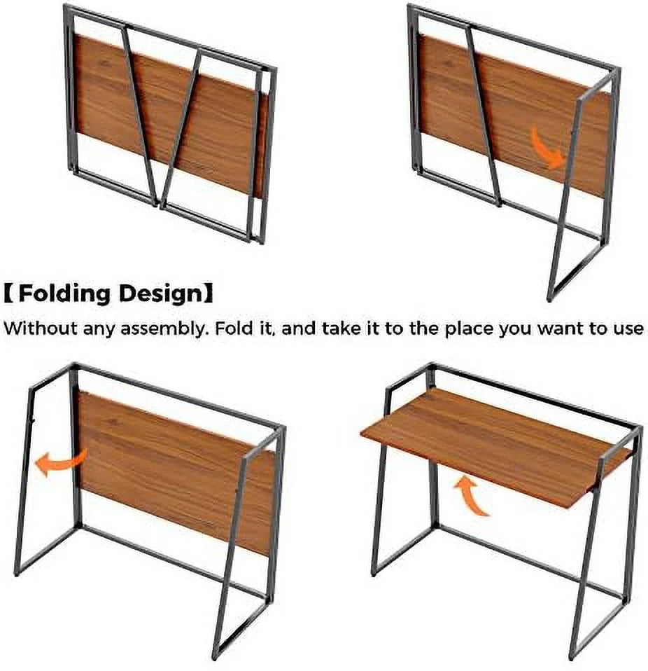 Ergonomic Foldable Desk 41" Folding Computer Desk Table G896