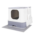 Large Top Entry Anti-Splashing Cat Litter Box with Lid D3951