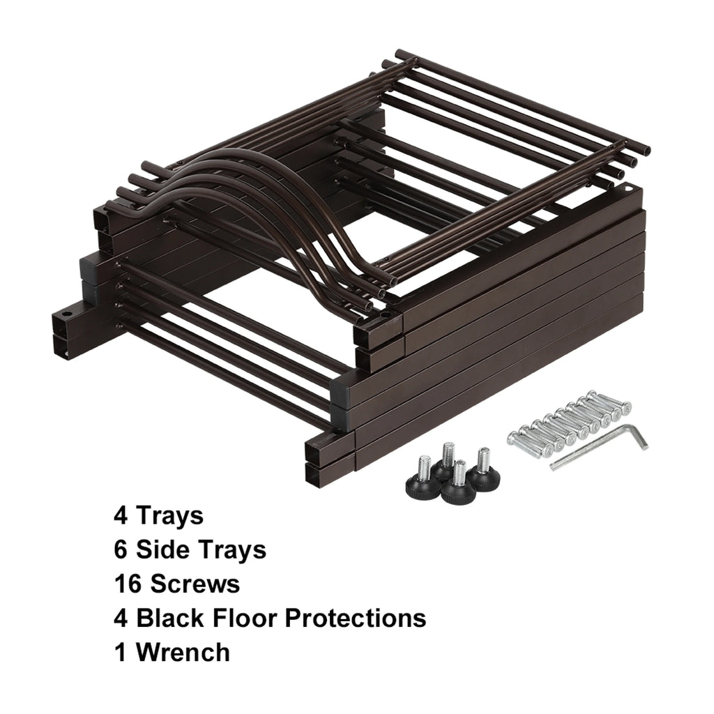 4-Tier Heavy Duty Water Bottle Holder Storage Rack K451942