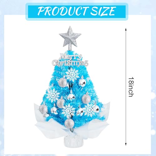18 Inch Mini Black Christmas Tree Set with Lights Z374977
