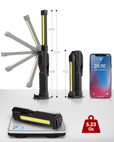 Rechargeable Magnetic Foldable LED Work Light 800 Lumens W108732
