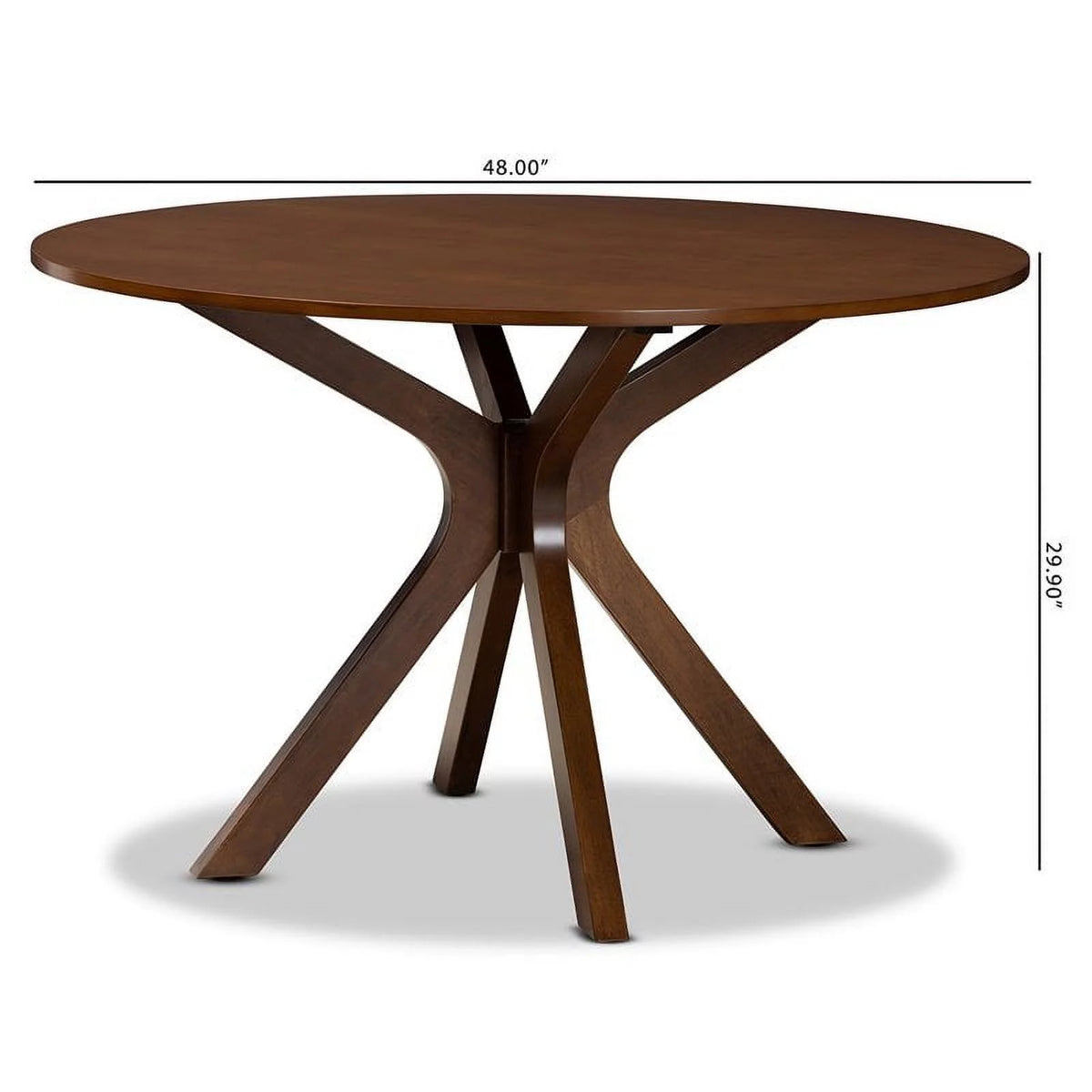 Walnut Round Wood Dining Table N886559
