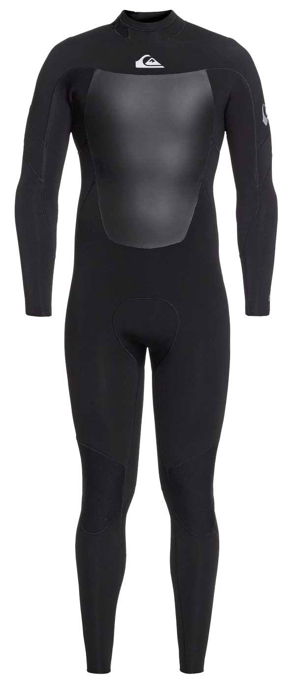 Black/Silver 3/2 Back Zip Wetsuit M6064