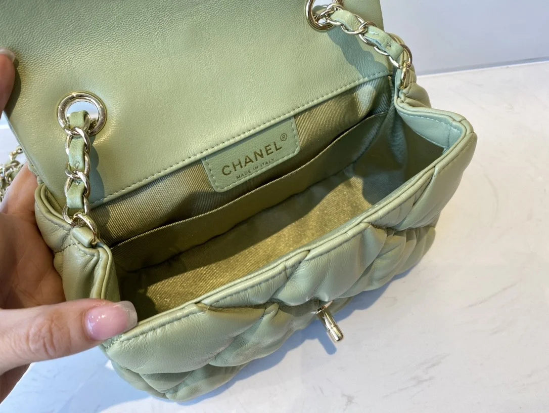 Green Small Flap Bag H4073