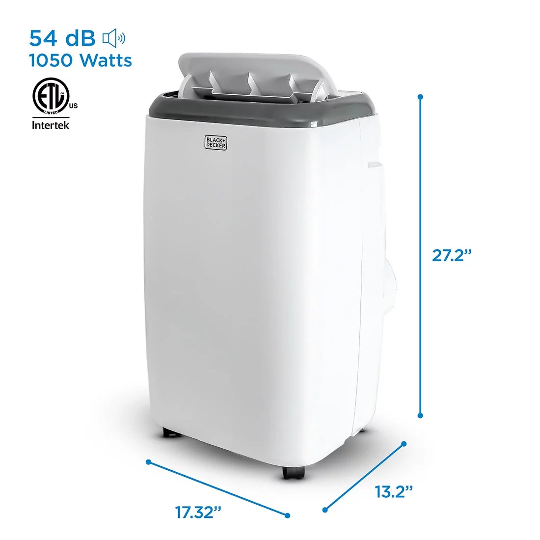 8,000 BTU Portable Air Conditioner with Remote Control, White F7749