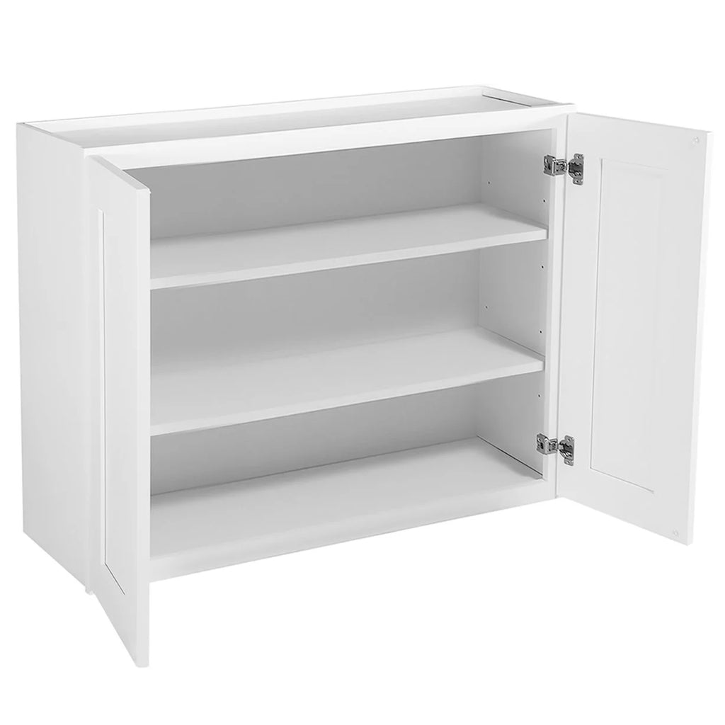 White Shaker Tall Wall Kitchen Cabinet 30x24x12 F957