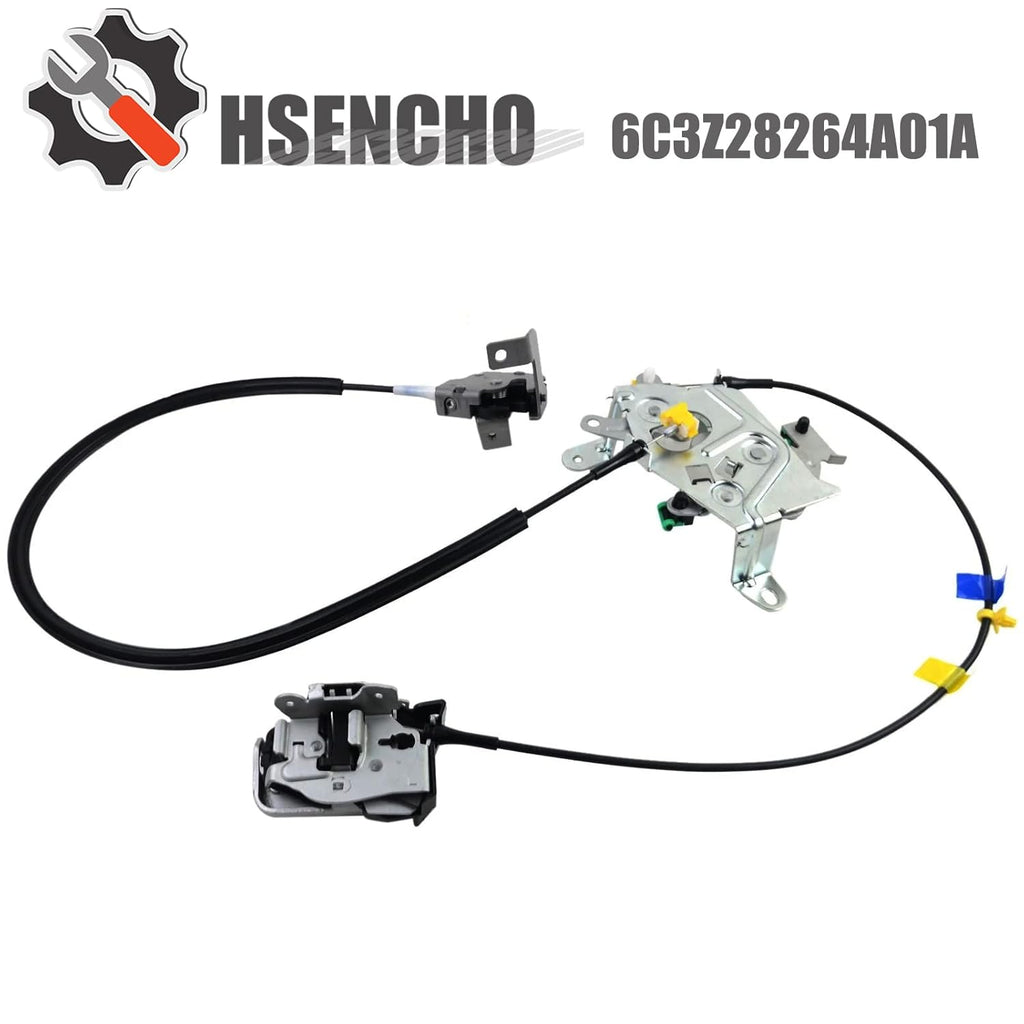 Left Driver Side Rear Door Lock Latch Cable Assembly for Ford F250 F350 F450 F550 Super Duty 1999-2007, Upper and Lower Latches Replacement, Pack of 2 Z468159
