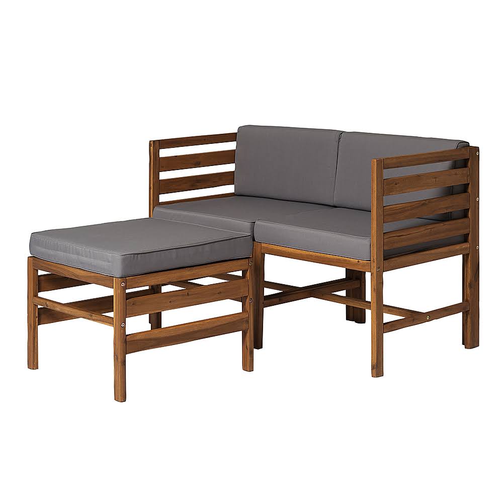 3-Piece Acacia Wood Patio Sectional J176
