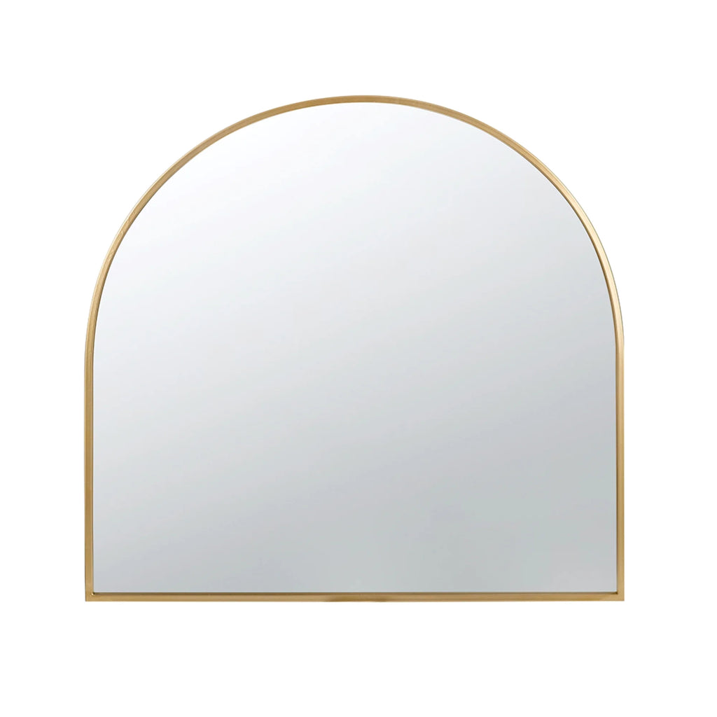 Gold Rounded Arch Top Wall Mirror P4159