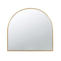 Gold Rounded Arch Top Wall Mirror P4159