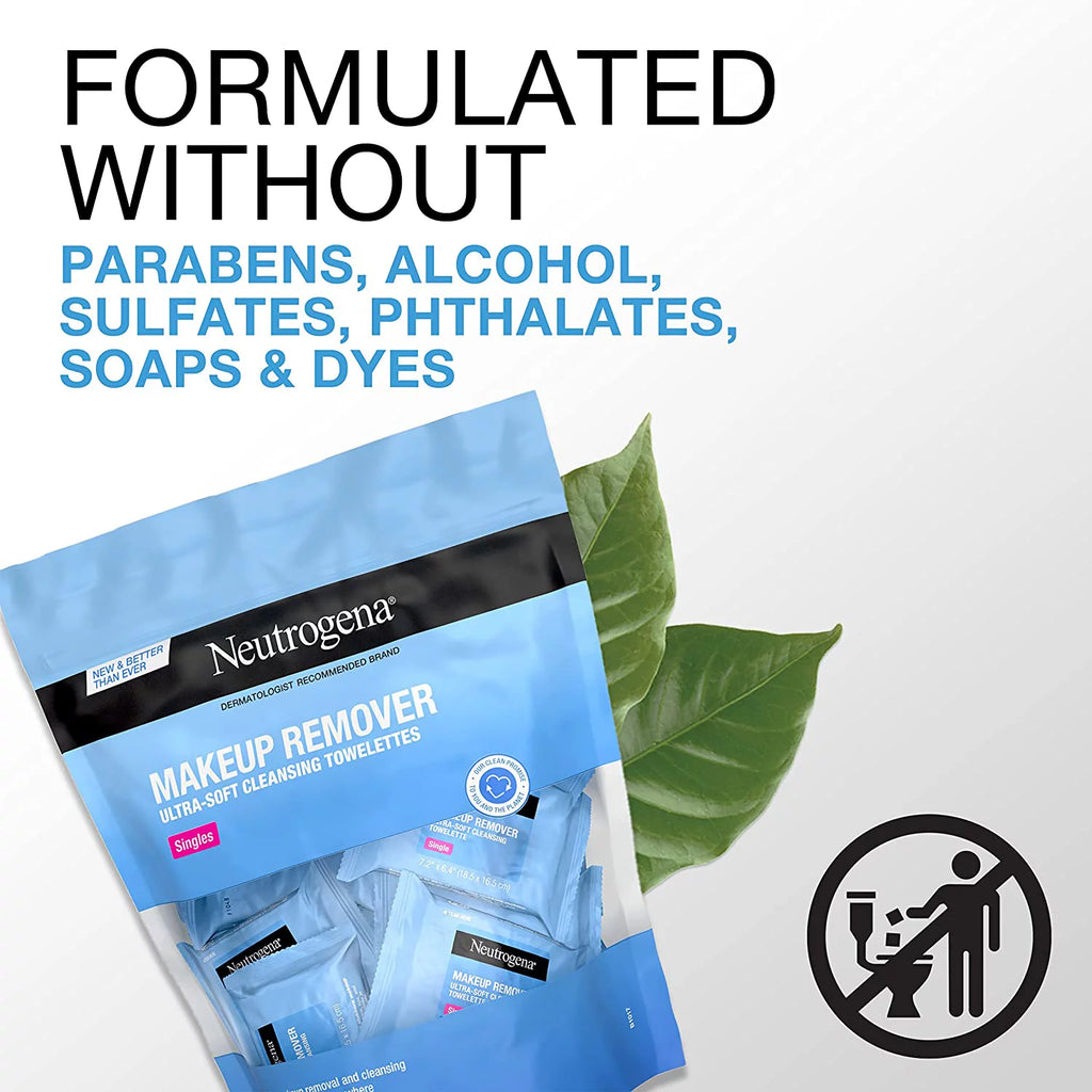 Fragrance-Free Makeup Remover Cleansing Towelettes 20 ct Pack of 3 G3330