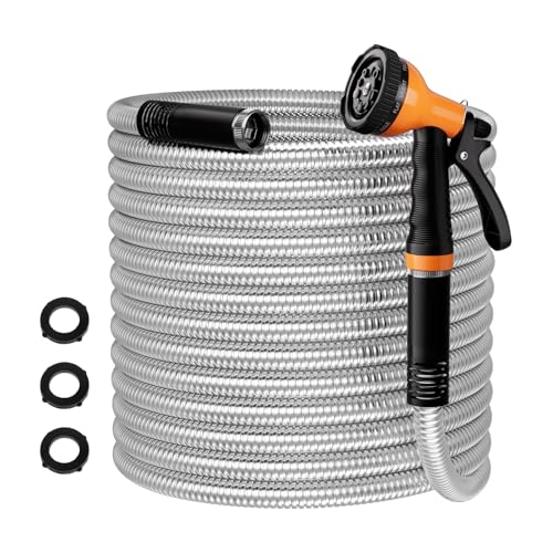 50ft Non-Expanding Garden Hose with 8-Layer Latex Core Q775