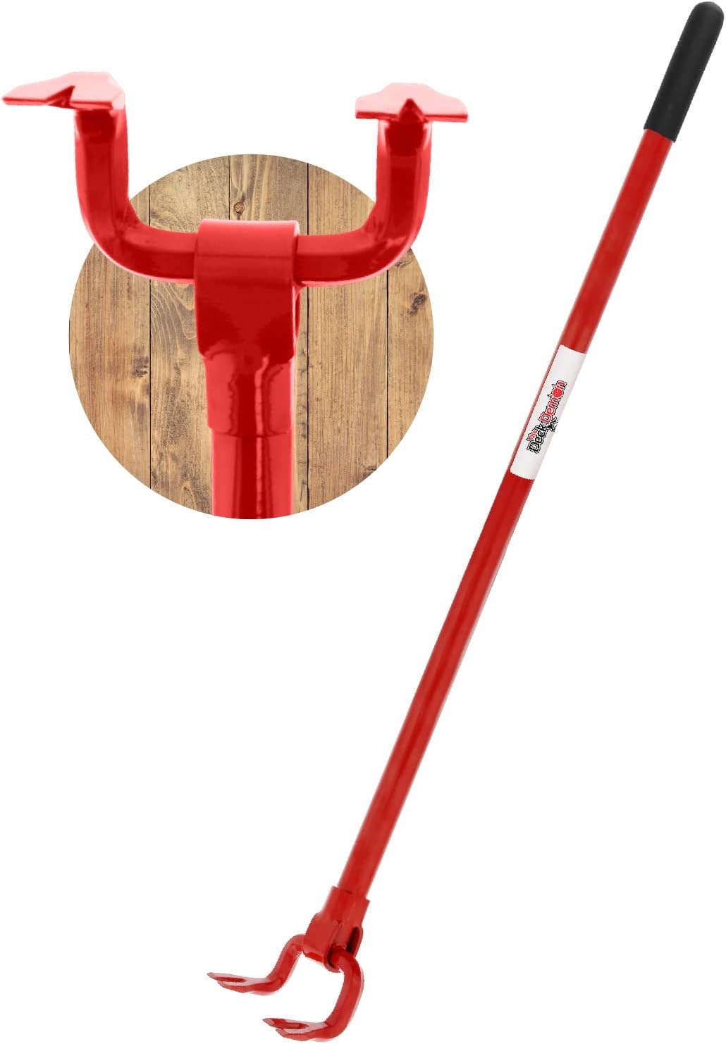 Red Steel Pallet Buster Deck Wrecker Tool, 44 Inch Non-Slip Handle, Pack of 2 U21518