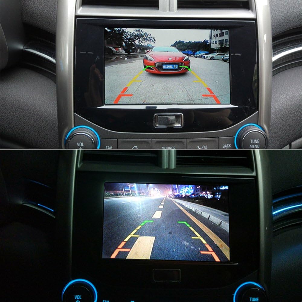 Waterproof Night Vision HD CCD License Plate Light Camera Rear View Backup Camera Pack of 2 A75376