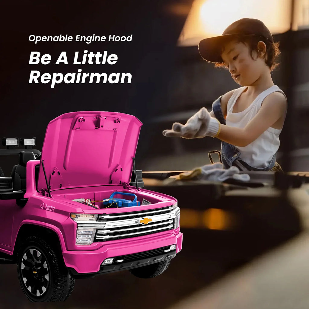 Pink 24V Ride on Car 2 Seater Electric Truck with Remote Control E3099