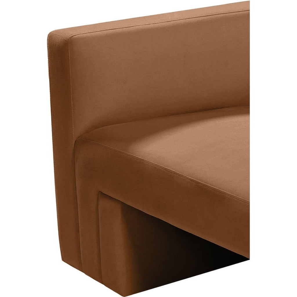 Saddle Velvet Loveseat C305