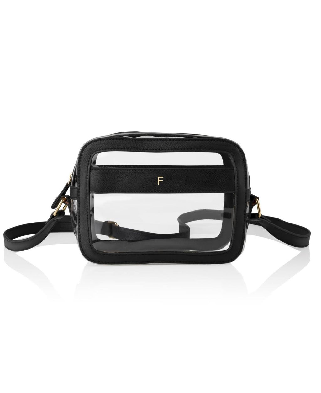 Black Vegan Leather Crossbody Bag M99676