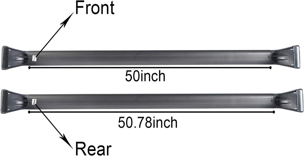 Roof Rack 2 Crossbars Hard Top Kayak Cargo Rack C775581