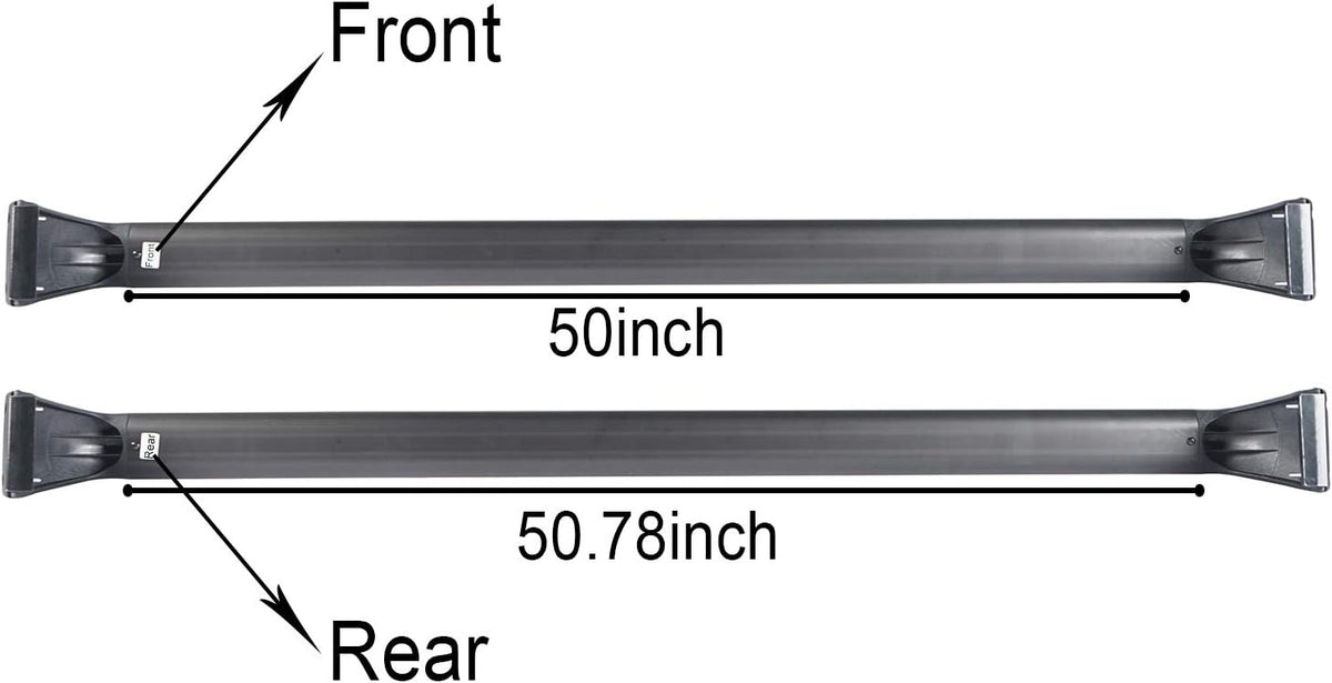 Roof Rack 2 Crossbars Hard Top Kayak Cargo Rack C775581