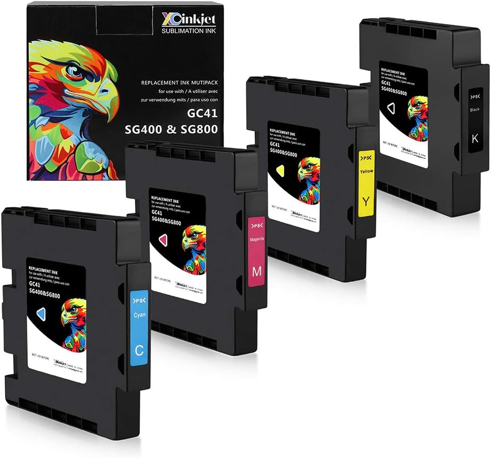 Sublimation Ink Cartridge 4-Pack for SG400 SG800 Printer I1112