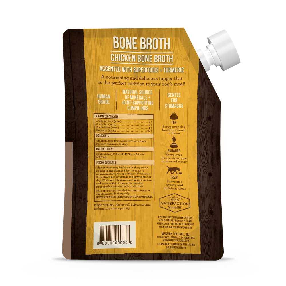 Chicken Bone Broth Grain-Free Dog Food Topper B5652