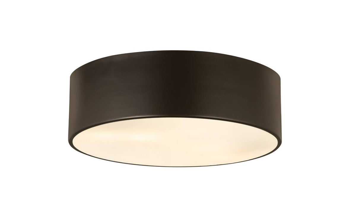 3 Light Flush Mount Bronze Finish A7432